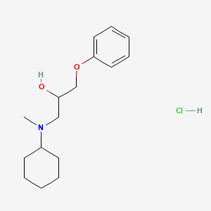 molecular formula C16H26ClNO2 B4079226 1-[cyclohexyl(methyl)amino]-3-phenoxy-2-propanol hydrochloride 