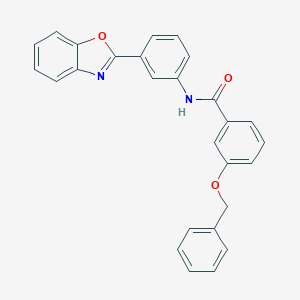 molecular formula C27H20N2O3 B407923 N-(3-Benzooxazol-2-yl-phenyl)-3-benzyloxy-benzamide 