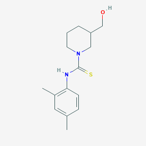 molecular formula C15H22N2OS B4079371 N-(2,4-dimethylphenyl)-3-(hydroxymethyl)-1-piperidinecarbothioamide 