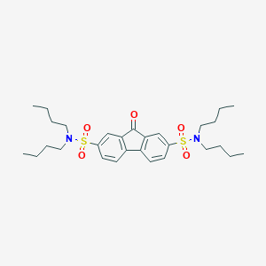 molecular formula C29H42N2O5S2 B407944 N2,N2,N7,N7-tetrabutyl-9-oxo-9H-fluorene-2,7-disulfonamide 