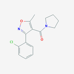 3-(2-Chlorophenyl)-5-methyl-4-(1-pyrrolidinylcarbonyl)isoxazole