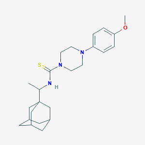 molecular formula C24H35N3OS B4079569 N-[1-(1-adamantyl)ethyl]-4-(4-methoxyphenyl)-1-piperazinecarbothioamide 