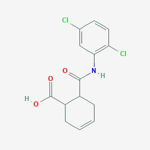 molecular formula C14H13Cl2NO3 B407958 6-[(2,5-Dichlorophenyl)carbamoyl]cyclohex-3-ene-1-carboxylic acid 