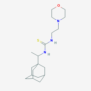 molecular formula C19H33N3OS B4079607 N-[1-(1-adamantyl)ethyl]-N'-[2-(4-morpholinyl)ethyl]thiourea 