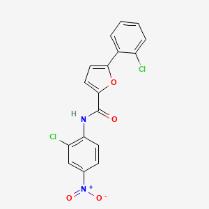 molecular formula C17H10Cl2N2O4 B4079675 N-(2-chloro-4-nitrophenyl)-5-(2-chlorophenyl)-2-furamide 