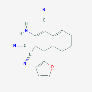 2-amino-4-(2-furyl)-4a,5,6,7-tetrahydro-1,3,3(4H)-naphthalenetricarbonitrile