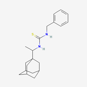 molecular formula C20H28N2S B4079796 N-[1-(1-adamantyl)ethyl]-N'-benzylthiourea 