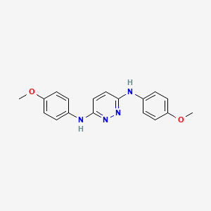 molecular formula C18H18N4O2 B4079808 N,N'-bis(4-methoxyphenyl)-3,6-pyridazinediamine 