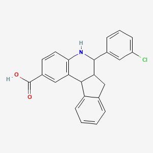 molecular formula C23H18ClNO2 B4079813 6-(3-chlorophenyl)-6,6a,7,11b-tetrahydro-5H-indeno[2,1-c]quinoline-2-carboxylic acid 