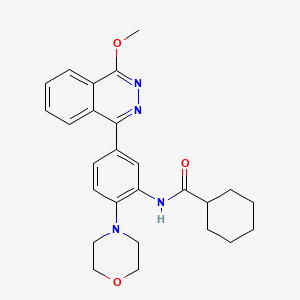 molecular formula C26H30N4O3 B4079815 N-[5-(4-methoxy-1-phthalazinyl)-2-(4-morpholinyl)phenyl]cyclohexanecarboxamide 