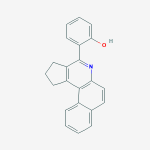 molecular formula C22H17NO B407985 2-(2,3-Dihydro-1H-benzo[f]cyclopenta[c]quinolin-4-yl)-phenol 