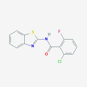 molecular formula C14H8ClFN2OS B407986 N-(1,3-benzothiazol-2-yl)-2-chloro-6-fluorobenzamide CAS No. 5583-23-3