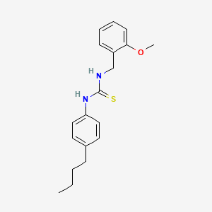 molecular formula C19H24N2OS B4079873 N-(4-butylphenyl)-N'-(2-methoxybenzyl)thiourea 