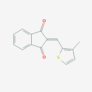 molecular formula C15H10O2S B407992 2-[(3-甲基-2-噻吩基)甲基亚甲基]吲哚-1,3-二酮 