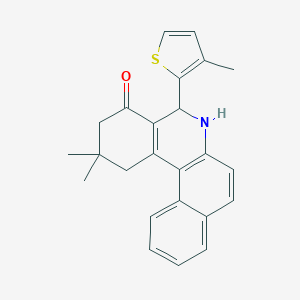 2,2-dimethyl-5-(3-methyl-2-thienyl)-2,3,5,6-tetrahydrobenzo[a]phenanthridin-4(1H)-one