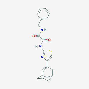 molecular formula C22H25N3O2S B407994 N-(4-Adamantan-1-yl-thiazol-2-yl)-N'-benzyl-oxalamide CAS No. 333760-23-9