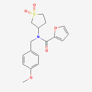 molecular formula C17H19NO5S B4079940 N-(1,1-dioxidotetrahydro-3-thienyl)-N-(4-methoxybenzyl)-2-furamide 