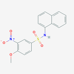 molecular formula C17H14N2O5S B4079963 4-methoxy-N-1-naphthyl-3-nitrobenzenesulfonamide 