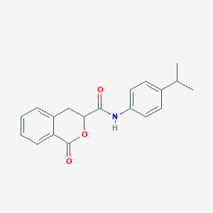 molecular formula C19H19NO3 B4080056 N-(4-isopropylphenyl)-1-oxo-3,4-dihydro-1H-isochromene-3-carboxamide 