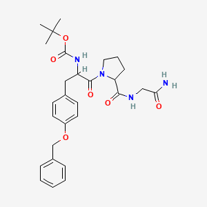 molecular formula C28H36N4O6 B4080064 O-benzyl-N-(tert-butoxycarbonyl)tyrosylprolylglycinamide 