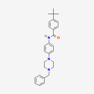 molecular formula C28H33N3O B4080069 N-[4-(4-benzyl-1-piperazinyl)phenyl]-4-tert-butylbenzamide 