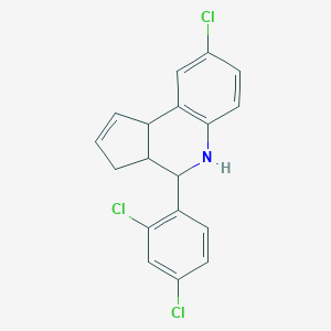 8-chloro-4-(2,4-dichlorophenyl)-3a,4,5,9b-tetrahydro-3H-cyclopenta[c]quinoline