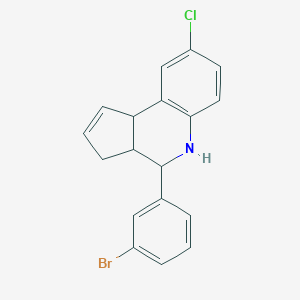 4-(3-bromophenyl)-8-chloro-3a,4,5,9b-tetrahydro-3H-cyclopenta[c]quinoline