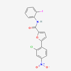 molecular formula C17H10ClIN2O4 B4080240 5-(2-chloro-4-nitrophenyl)-N-(2-iodophenyl)-2-furamide 