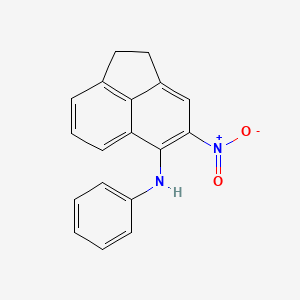 molecular formula C18H14N2O2 B4080287 (4-nitro-1,2-dihydro-5-acenaphthylenyl)phenylamine 