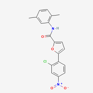 molecular formula C19H15ClN2O4 B4080314 5-(2-chloro-4-nitrophenyl)-N-(2,5-dimethylphenyl)-2-furamide 