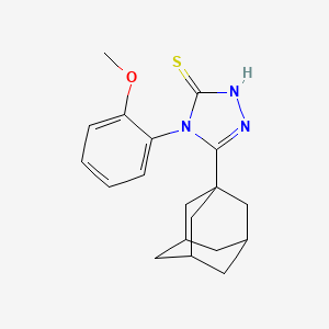 molecular formula C19H23N3OS B4080334 5-(1-adamantyl)-4-(2-methoxyphenyl)-2,4-dihydro-3H-1,2,4-triazole-3-thione 