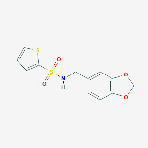 N-(1,3-benzodioxol-5-ylmethyl)-2-thiophenesulfonamide