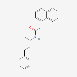 molecular formula C22H23NO B4080385 N-(1-methyl-3-phenylpropyl)-2-(1-naphthyl)acetamide 