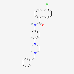 N-[4-(4-benzyl-1-piperazinyl)phenyl]-5-chloro-1-naphthamide