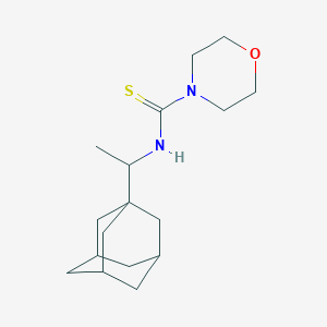 molecular formula C17H28N2OS B4080510 N-[1-(1-adamantyl)ethyl]-4-morpholinecarbothioamide 