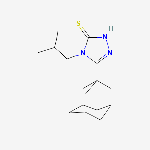 molecular formula C16H25N3S B4080517 5-(1-adamantyl)-4-isobutyl-2,4-dihydro-3H-1,2,4-triazole-3-thione 