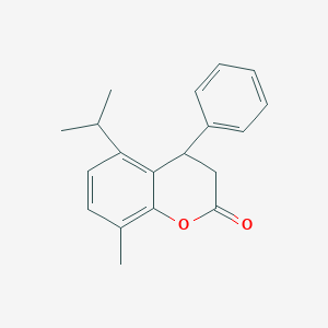 molecular formula C19H20O2 B4080529 5-isopropyl-8-methyl-4-phenyl-2-chromanone 