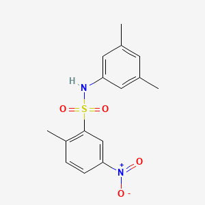 molecular formula C15H16N2O4S B4080532 N-(3,5-dimethylphenyl)-2-methyl-5-nitrobenzenesulfonamide 