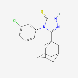 molecular formula C18H20ClN3S B4080533 5-(1-adamantyl)-4-(3-chlorophenyl)-2,4-dihydro-3H-1,2,4-triazole-3-thione 