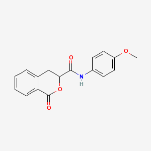 molecular formula C17H15NO4 B4080548 N-(4-methoxyphenyl)-1-oxo-3,4-dihydro-1H-isochromene-3-carboxamide 