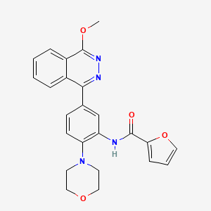 molecular formula C24H22N4O4 B4080555 N-[5-(4-methoxy-1-phthalazinyl)-2-(4-morpholinyl)phenyl]-2-furamide 