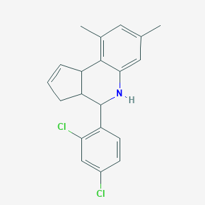 molecular formula C20H19Cl2N B408056 4-(2,4-dichlorophenyl)-7,9-dimethyl-3a,4,5,9b-tetrahydro-3H-cyclopenta[c]quinoline 