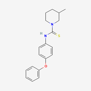 molecular formula C19H22N2OS B4080587 3-methyl-N-(4-phenoxyphenyl)-1-piperidinecarbothioamide 