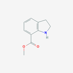 molecular formula C10H11NO2 B040806 Methyl indoline-7-carboxylate CAS No. 112106-91-9