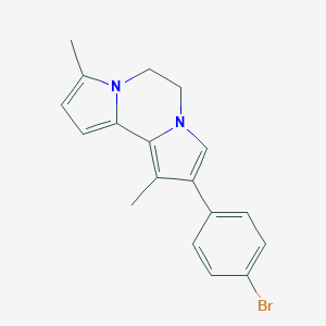 molecular formula C18H17BrN2 B408061 2-(4-Bromophenyl)-1,8-dimethyl-5,6-dihydrodipyrrolo[1,2-a:2,1-c]pyrazine 