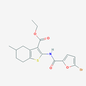 molecular formula C17H18BrNO4S B408066 Ethyl l)piperazine CAS No. 312585-07-2
