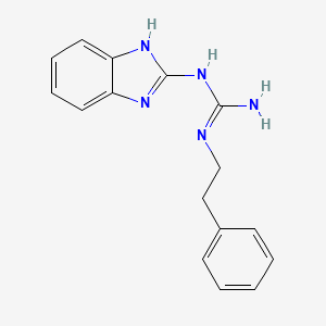 molecular formula C16H17N5 B4080751 N-1H-benzimidazol-2-yl-N'-(2-phenylethyl)guanidine 