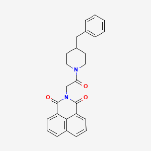 molecular formula C26H24N2O3 B4080761 2-[2-(4-benzyl-1-piperidinyl)-2-oxoethyl]-1H-benzo[de]isoquinoline-1,3(2H)-dione 