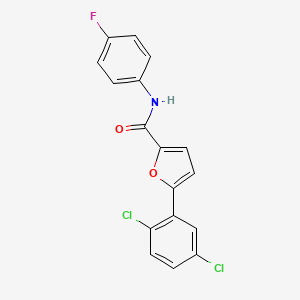 molecular formula C17H10Cl2FNO2 B4080764 5-(2,5-dichlorophenyl)-N-(4-fluorophenyl)-2-furamide 