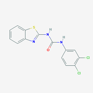 molecular formula C14H9Cl2N3OS B408080 1-(2-Benzothiazolyl)-3-(3,4-dichlorophenyl)urea CAS No. 26135-17-1